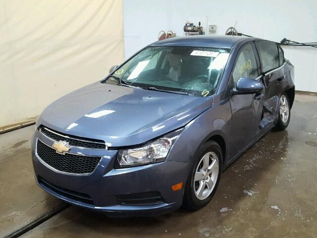 1G1PC5SB6E7401092 - 2014 CHEVROLET CRUZE BLUE photo 2