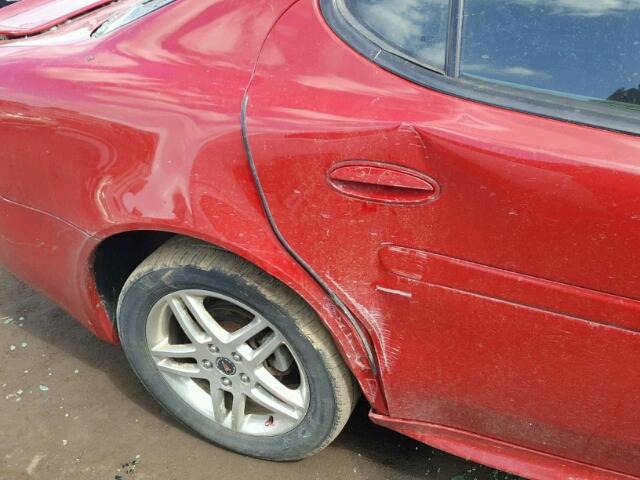 2G2WR554961258320 - 2006 PONTIAC GRAND PRIX RED photo 9