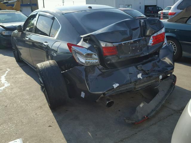 1HGCR2F83DA085171 - 2013 HONDA ACCORD EXL GRAY photo 3