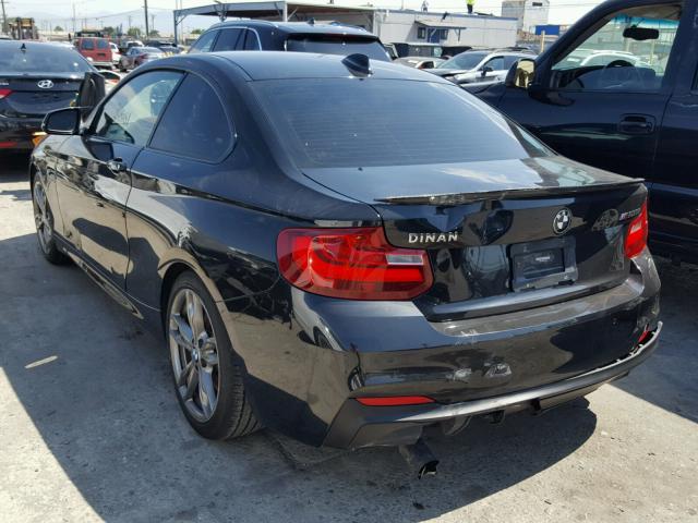 WBA1J7C56FV253463 - 2015 BMW M235I BLACK photo 3