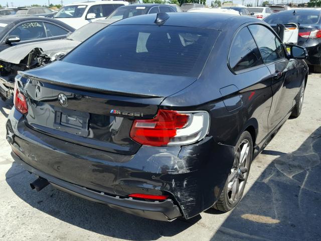 WBA1J7C56FV253463 - 2015 BMW M235I BLACK photo 4