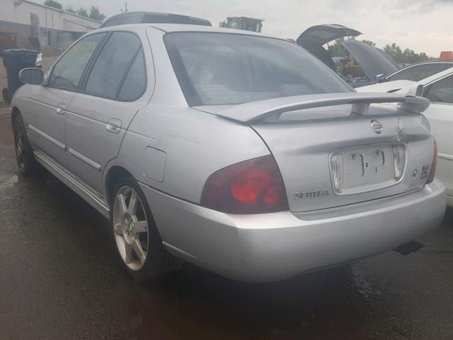 3N1AB51D26L520728 - 2006 NISSAN SENTRA SE- SILVER photo 3