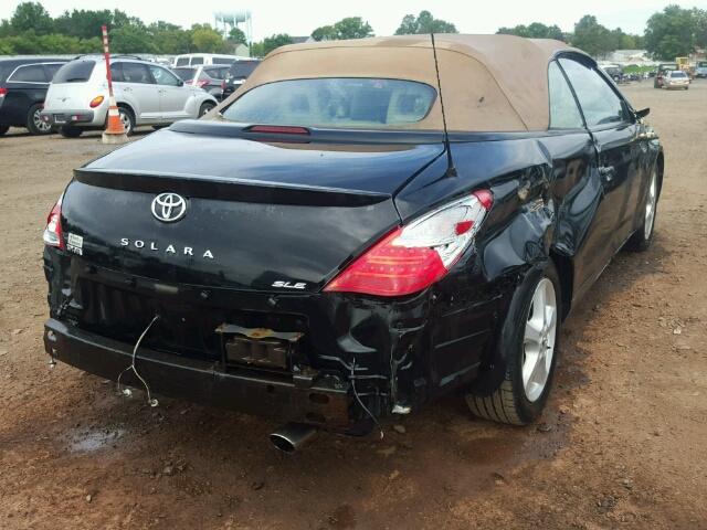 4T1FA38P77U123027 - 2007 TOYOTA CAMRY SOLA BLACK photo 4