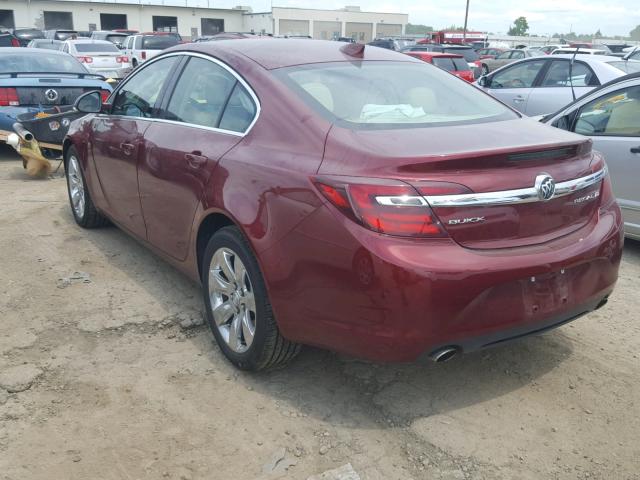 2G4GK5EXXG9129662 - 2016 BUICK REGAL 栗色 照片 3