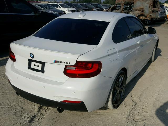 WBA1J7C56FV358973 - 2015 BMW M235I WHITE photo 4