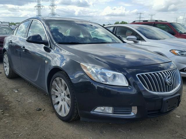 W04G15GV1B1083827 - 2011 BUICK REGAL CXL BLACK photo 1