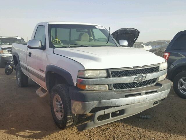 1GCHK24U31Z256684 - 2001 CHEVROLET SILVERADO WHITE photo 1