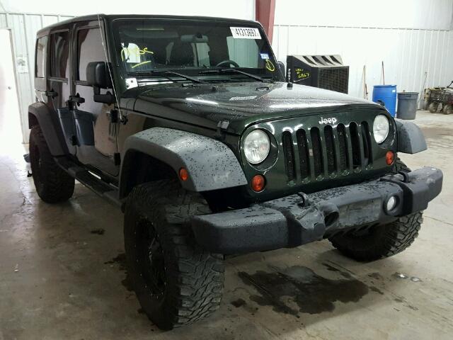 1J4BA3H14BL612394 - 2011 JEEP WRANGLER U GREEN photo 1