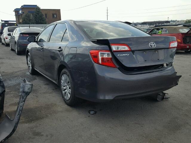 4T1BF1FK1CU051943 - 2012 TOYOTA CAMRY BASE CHARCOAL photo 3