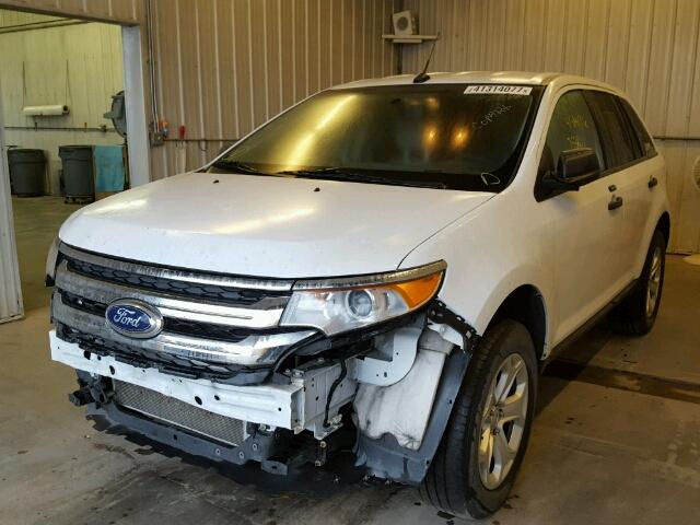 2FMDK4GC3EBA47284 - 2014 FORD EDGE WHITE photo 2