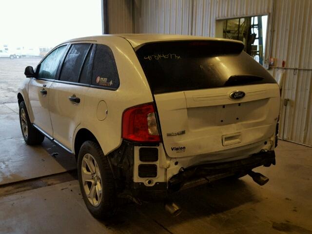 2FMDK4GC3EBA47284 - 2014 FORD EDGE Beyaz fotoğraf 3
