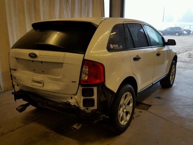 2FMDK4GC3EBA47284 - 2014 FORD EDGE WHITE photo 4