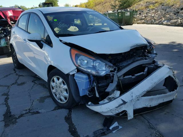 KNADM5A37D6109082 - 2013 KIA RIO WHITE photo 1