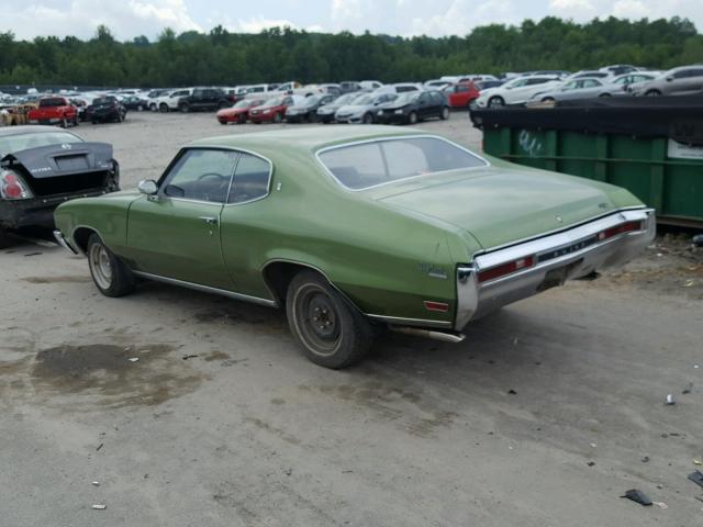 444370G110975 - 1970 BUICK SKYLARK GREEN photo 3