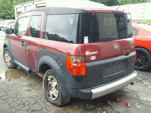 5J6YH18357L012793 - 2007 HONDA ELEMENT LX RED photo 3