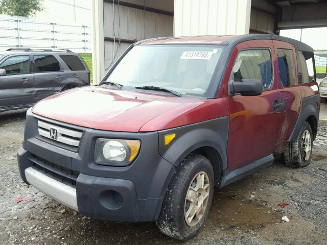 5J6YH18357L012793 - 2007 HONDA ELEMENT LX RED photo 9