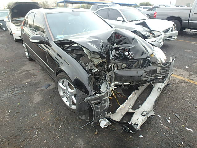 WDBRF52H97A953959 - 2007 MERCEDES-BENZ C 230 BLACK photo 1