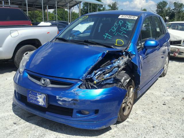 JHMGD38617S033230 - 2007 HONDA FIT S 蓝色 照片 2