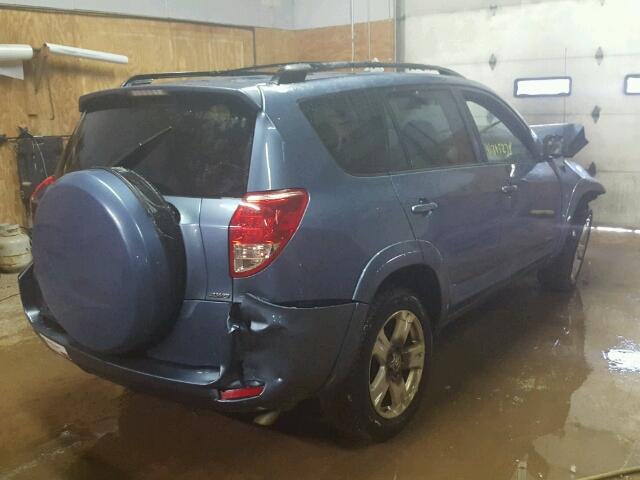 JTMBK32V176013148 - 2007 TOYOTA RAV4 SPORT BLUE photo 4