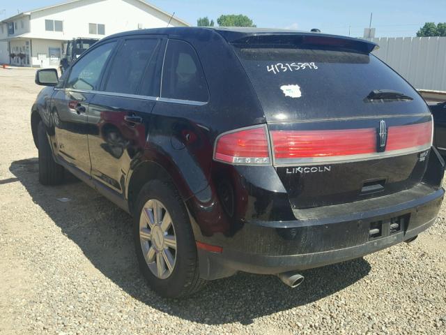 2LMDU88C07BJ18433 - 2007 LINCOLN MKX BLACK photo 3