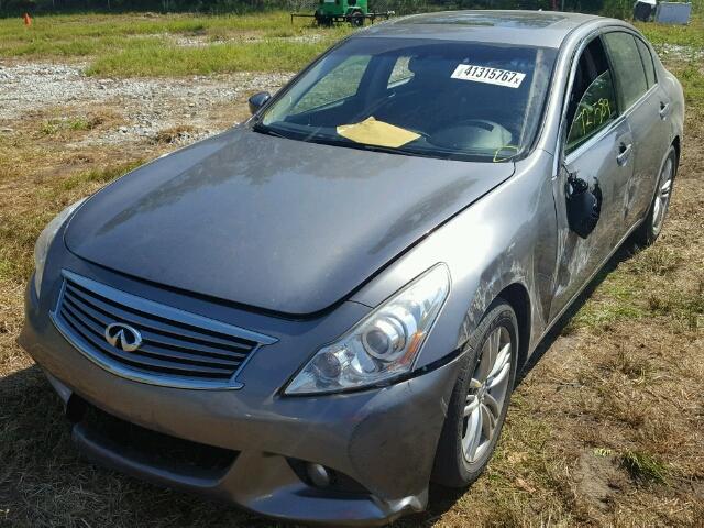 JN1CV6AP0CM623602 - 2012 INFINITI G37 BASE GRAY photo 2