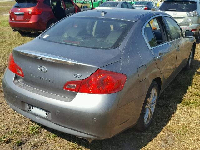 JN1CV6AP0CM623602 - 2012 INFINITI G37 BASE GRAY photo 4