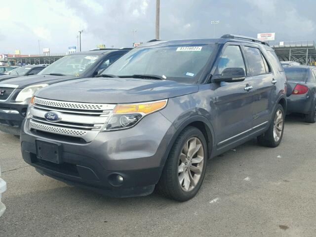 1FM5K7D88DGA50078 - 2013 FORD EXPLORER GRAY photo 2