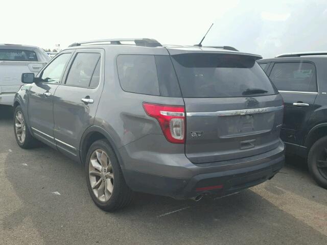 1FM5K7D88DGA50078 - 2013 FORD EXPLORER GRAY photo 3