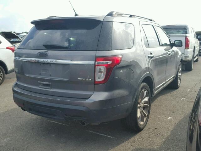 1FM5K7D88DGA50078 - 2013 FORD EXPLORER GRAY photo 4