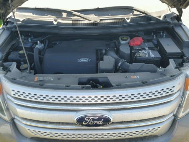 1FM5K7D88DGA50078 - 2013 FORD EXPLORER GRAY photo 7