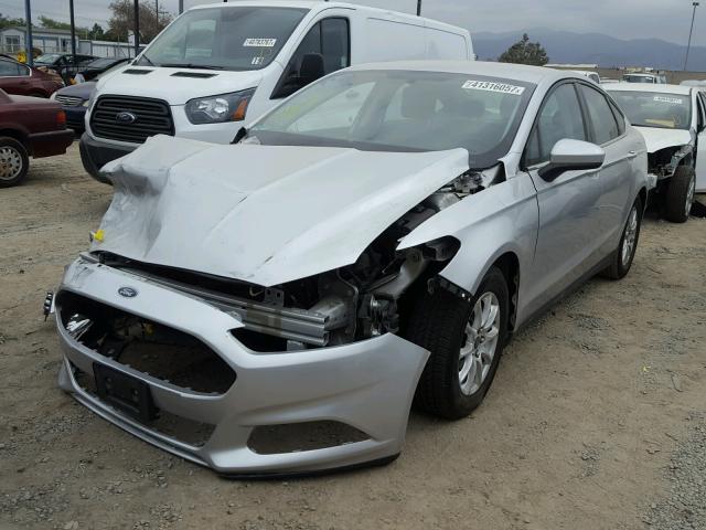 3FA6P0G74GR173271 - 2016 FORD FUSION S SILVER photo 2