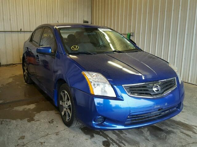 3N1AB6AP4CL695607 - 2012 NISSAN SENTRA BLUE photo 1