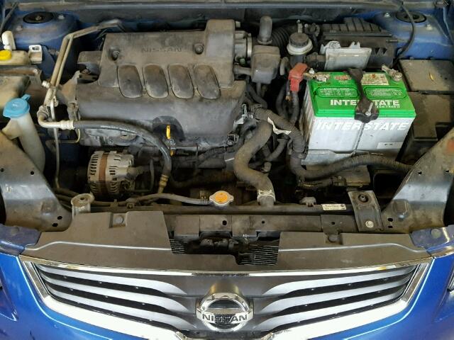 3N1AB6AP4CL695607 - 2012 NISSAN SENTRA BLUE photo 7