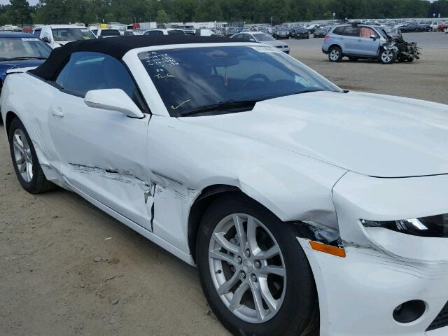 2G1FD3D34F9139396 - 2015 CHEVROLET CAMARO LT WHITE photo 9