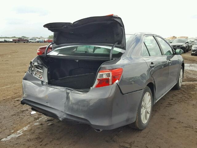 4T1BD1FK2CU054128 - 2012 TOYOTA CAMRY HYBR GRAY photo 4