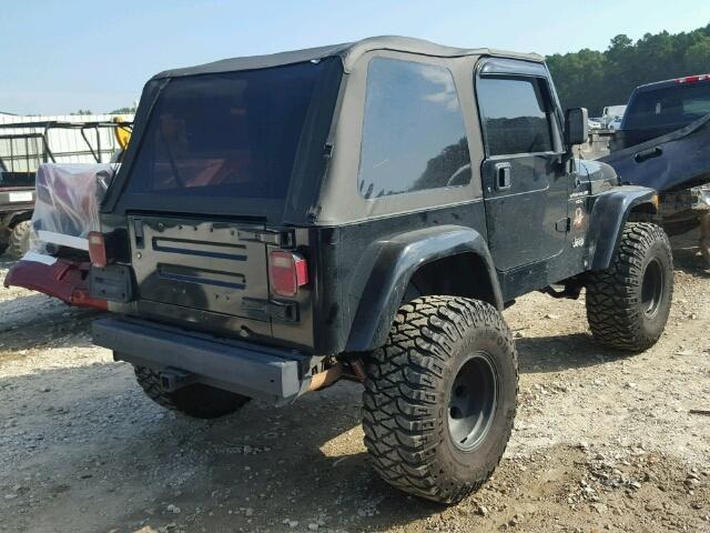 1J4FY49S8XP445712 - 1999 JEEP WRANGLER / BLACK photo 4