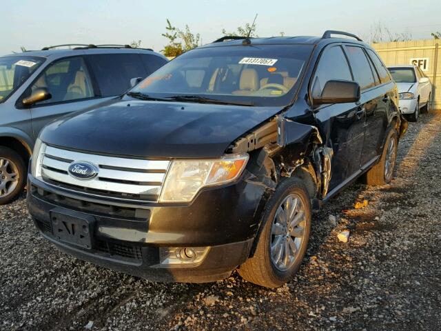 2FMDK39C87BB19073 - 2007 FORD EDGE SEL P BLACK photo 2