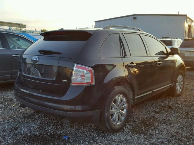 2FMDK39C87BB19073 - 2007 FORD EDGE SEL P BLACK photo 4