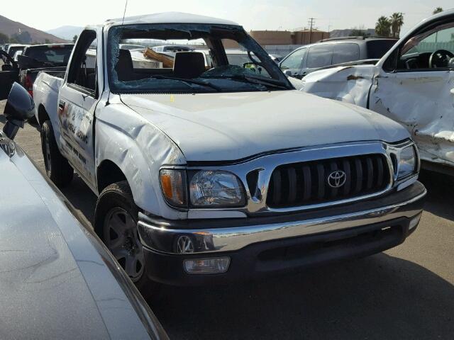 5TENL42N02Z054415 - 2002 TOYOTA TACOMA WHITE photo 1