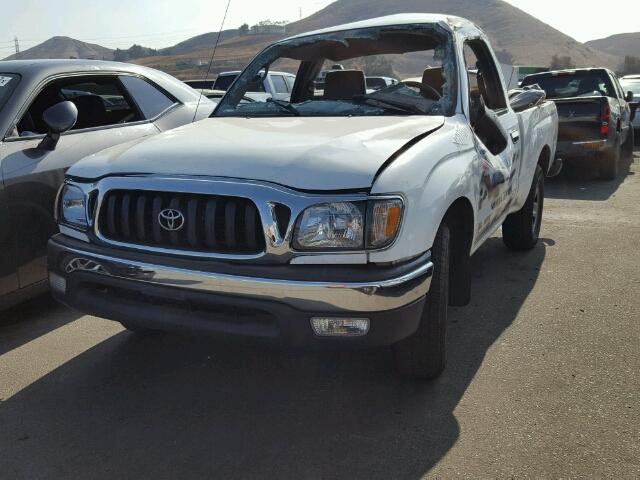 5TENL42N02Z054415 - 2002 TOYOTA TACOMA WHITE photo 2