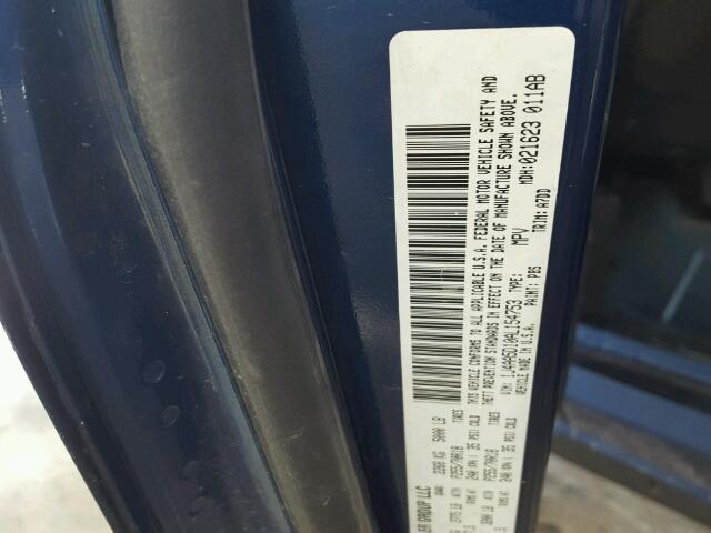 1J4AA5D10AL154753 - 2010 JEEP WRANGLER S BLUE photo 10