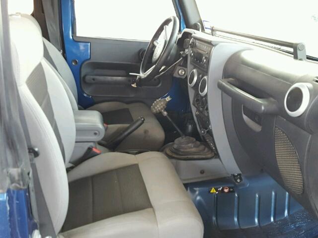 1J4AA5D10AL154753 - 2010 JEEP WRANGLER S BLUE photo 5