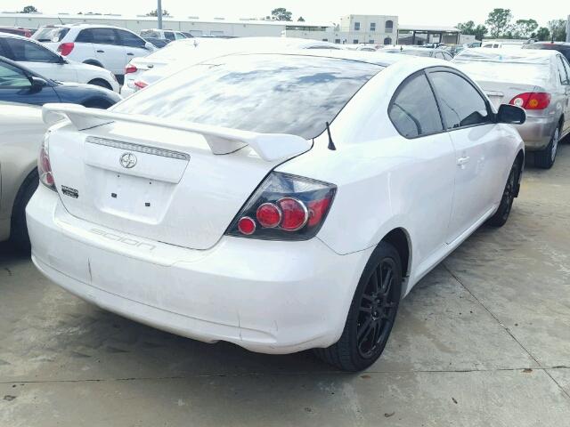 JTKDE167680228148 - 2008 TOYOTA SCION TC WHITE photo 4
