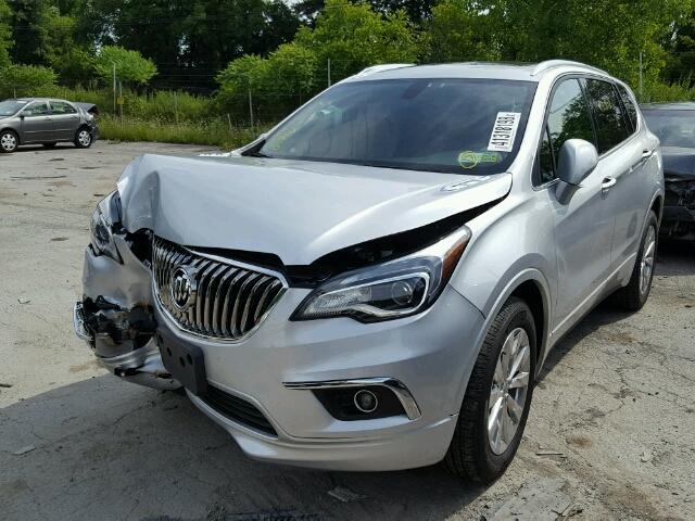 LRBFX2SA2JD003000 - 2018 BUICK ENVISION E SILVER photo 2