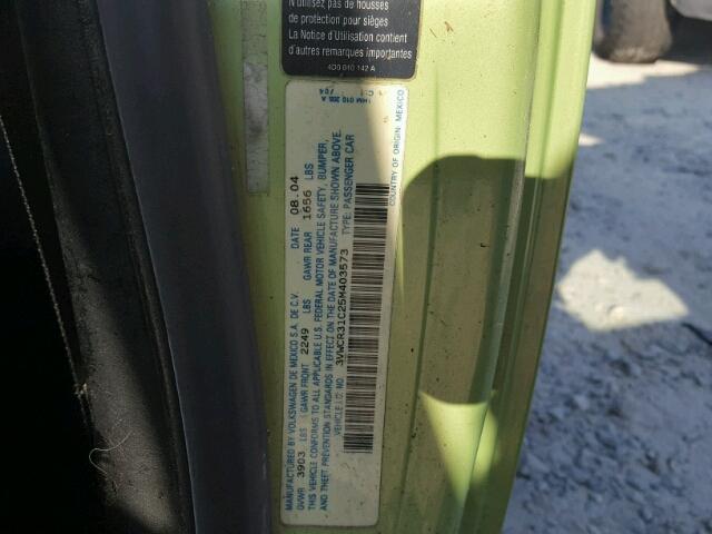 3VWCR31C25M403573 - 2005 VOLKSWAGEN NEW BEETLE 绿色 照片 10