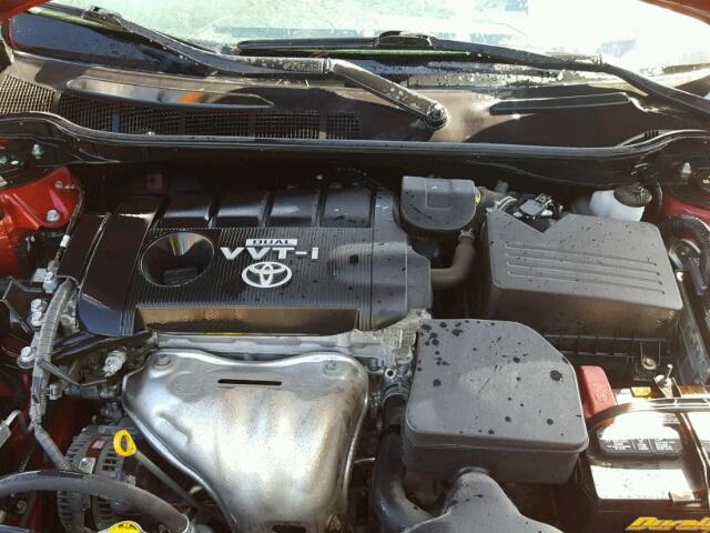 4T1BF3EK8AU050251 - 2010 TOYOTA CAMRY BASE RED photo 7