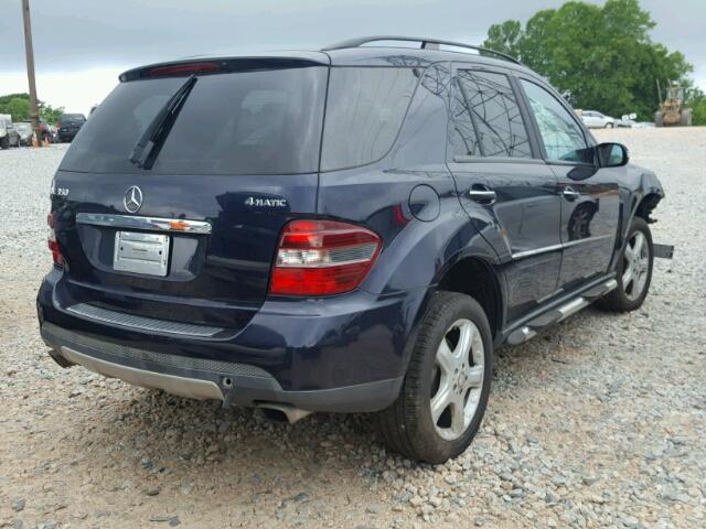 4JGBB86E98A367971 - 2008 MERCEDES-BENZ ML 350 BLUE photo 4