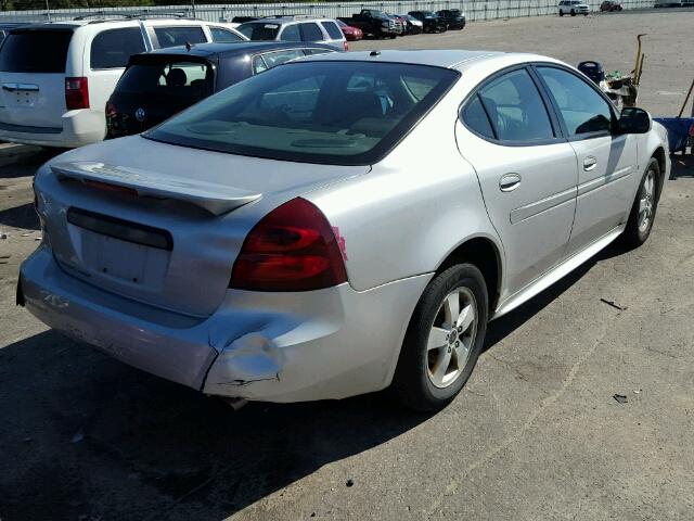 2G2WP552061248893 - 2006 PONTIAC GRAND PRIX SILVER photo 4