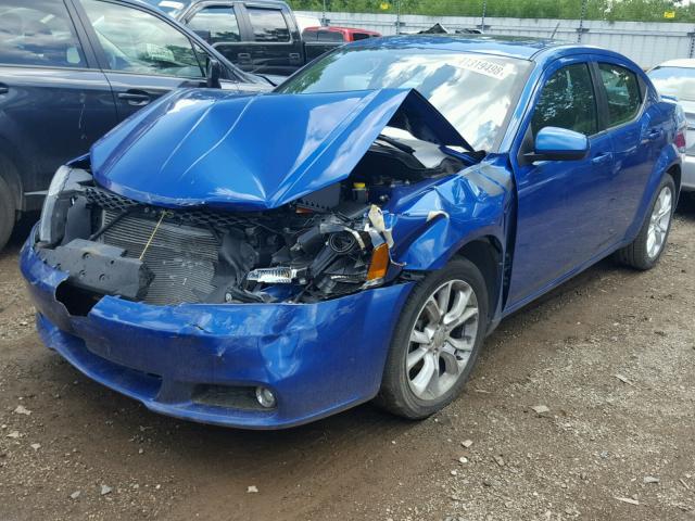 1C3CDZBG2DN757432 - 2013 DODGE AVENGER R/ BLUE photo 2