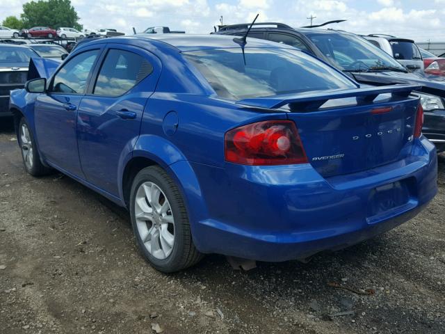 1C3CDZBG2DN757432 - 2013 DODGE AVENGER R/ BLUE photo 3